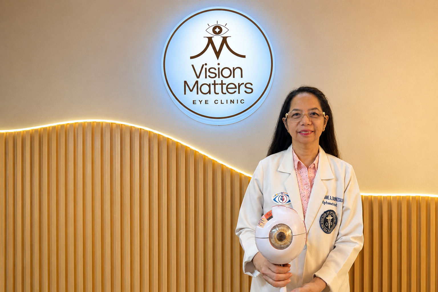 Dr. Anne A. Donesa, optometrist at Visionmatters Eye Clinic in Bacoor, Cavite